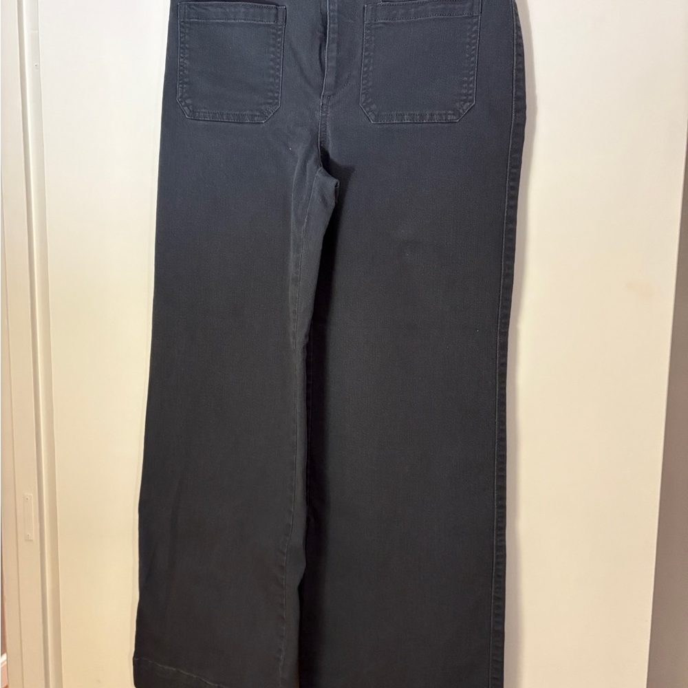 Women's Black Wide-Leg Jeans